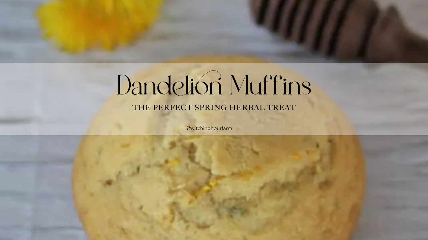 Dandelion Muffins