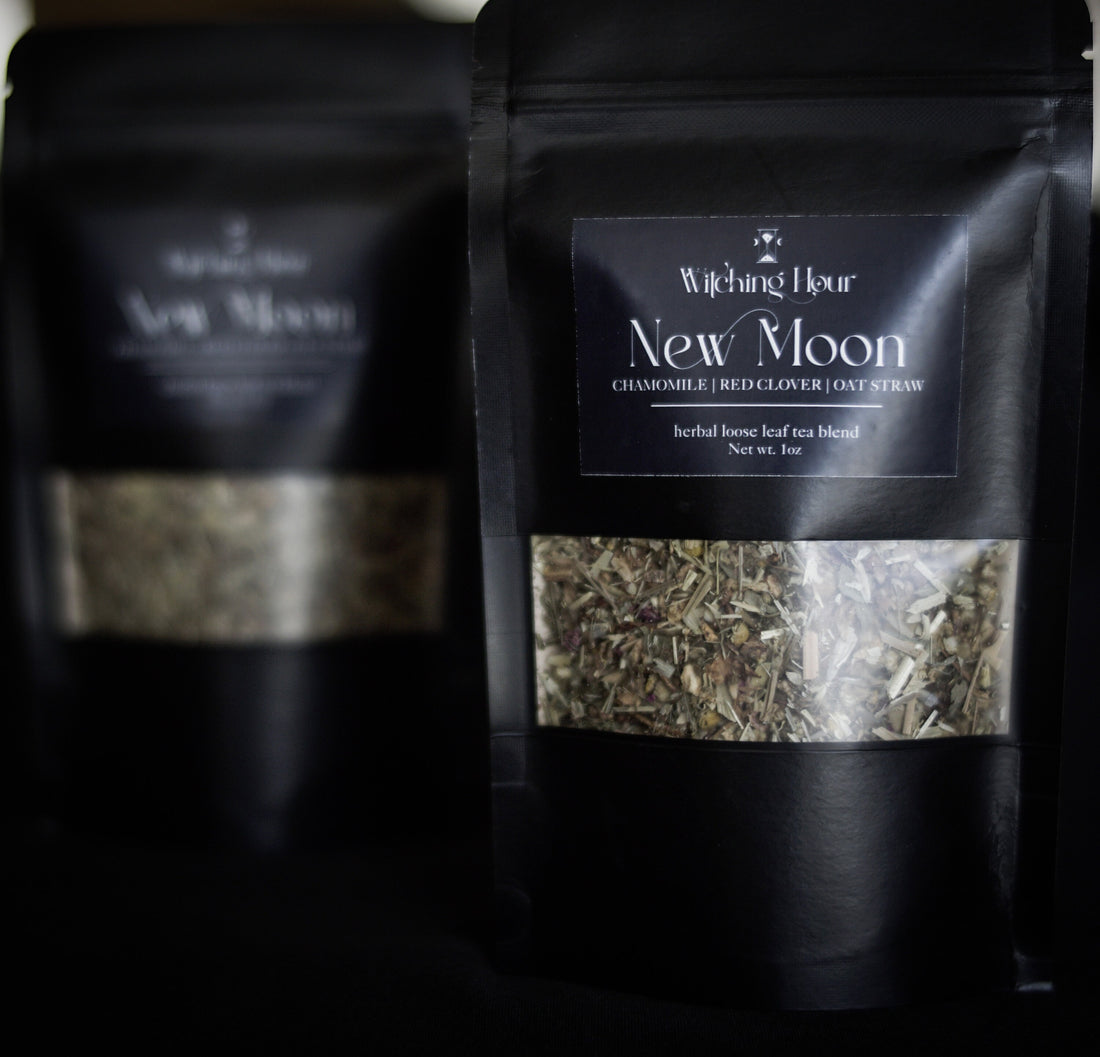 New Moon Tea Blend | Chamomile, Red Clover, and Oatstraw | Women&