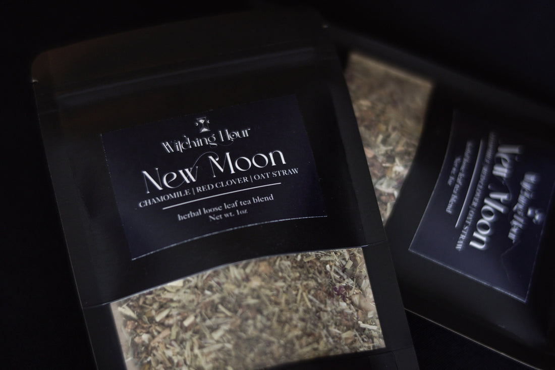 New Moon Tea Blend | Chamomile, Red Clover, and Oatstraw | Women&